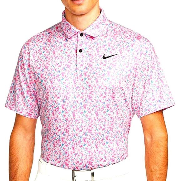 Nike Dri-fit Tour Golf Polo Pink Camo Print Sz XXL - Picture 1 of 8